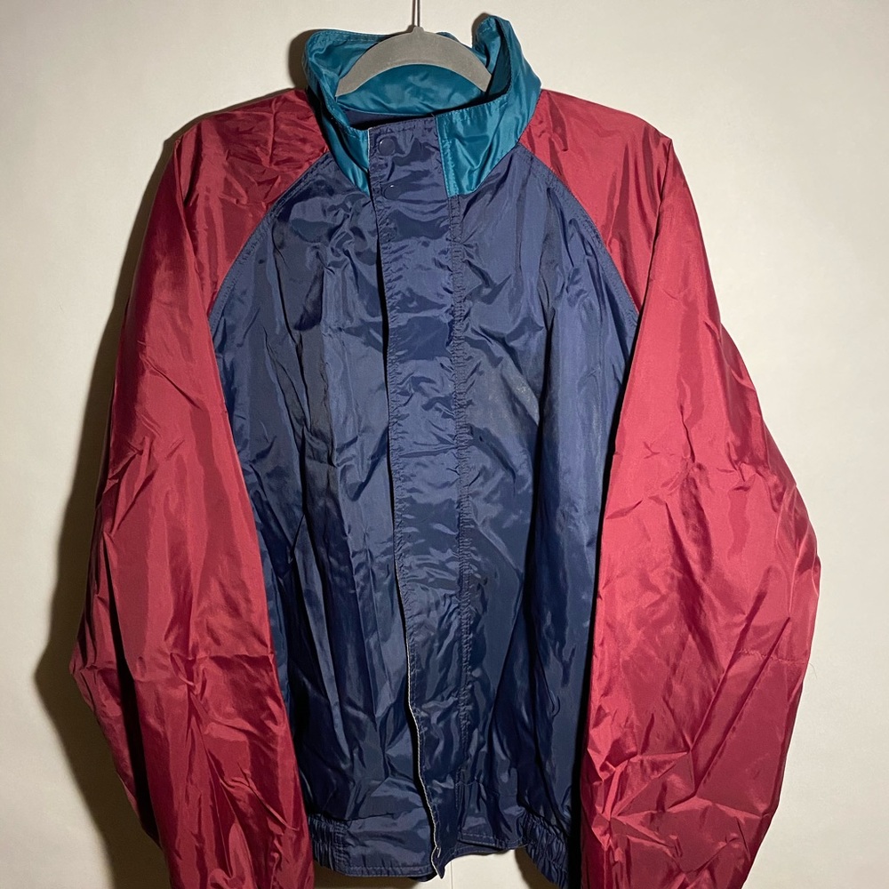 Vintage Van Heusen golf jacket with packable hood